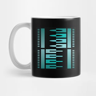 “Dimensional Split (3)” - V.6 Green - (Geometric Art) (Dimensions) - Doc Labs Mug